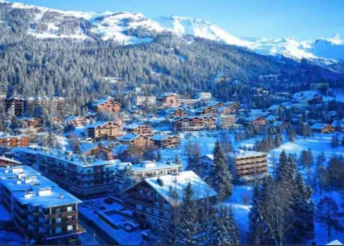 Daire A 2 Min. A Pied Du Centre De Crans Et Des Remontee *